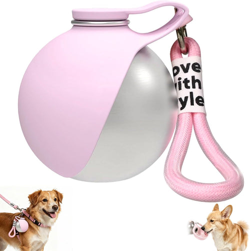 2 in 1 Portable Dog Water Bottle, 10Oz/285Ml Leak-Proof Pet Drink Dispenser