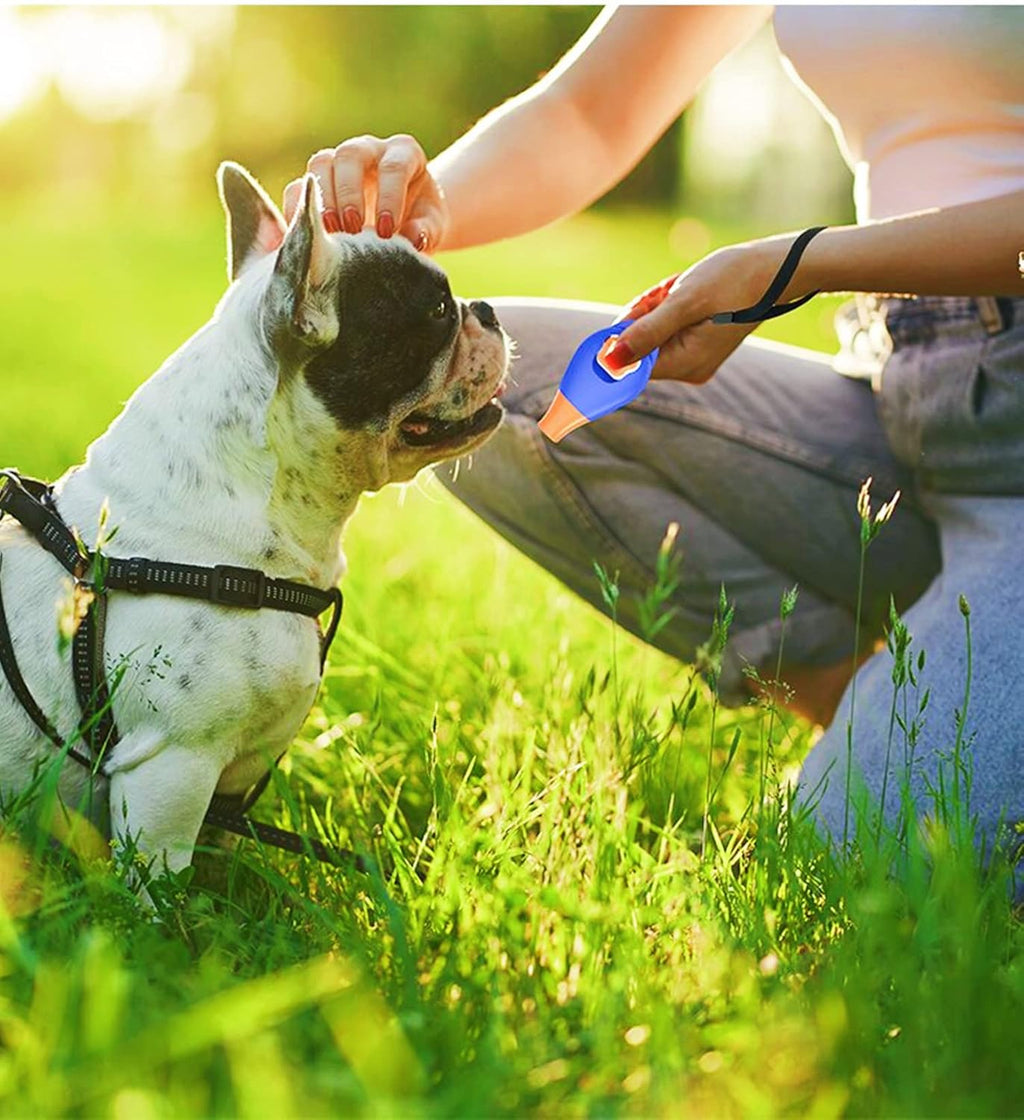 Dog Training Clicker with Whistle and Wrist Strap - Positive Behavior Reinforcer for Pets - All Ages, Puppy and Adult Dogs - Use to Reward and Train - Dog Whistle Included (Purple)